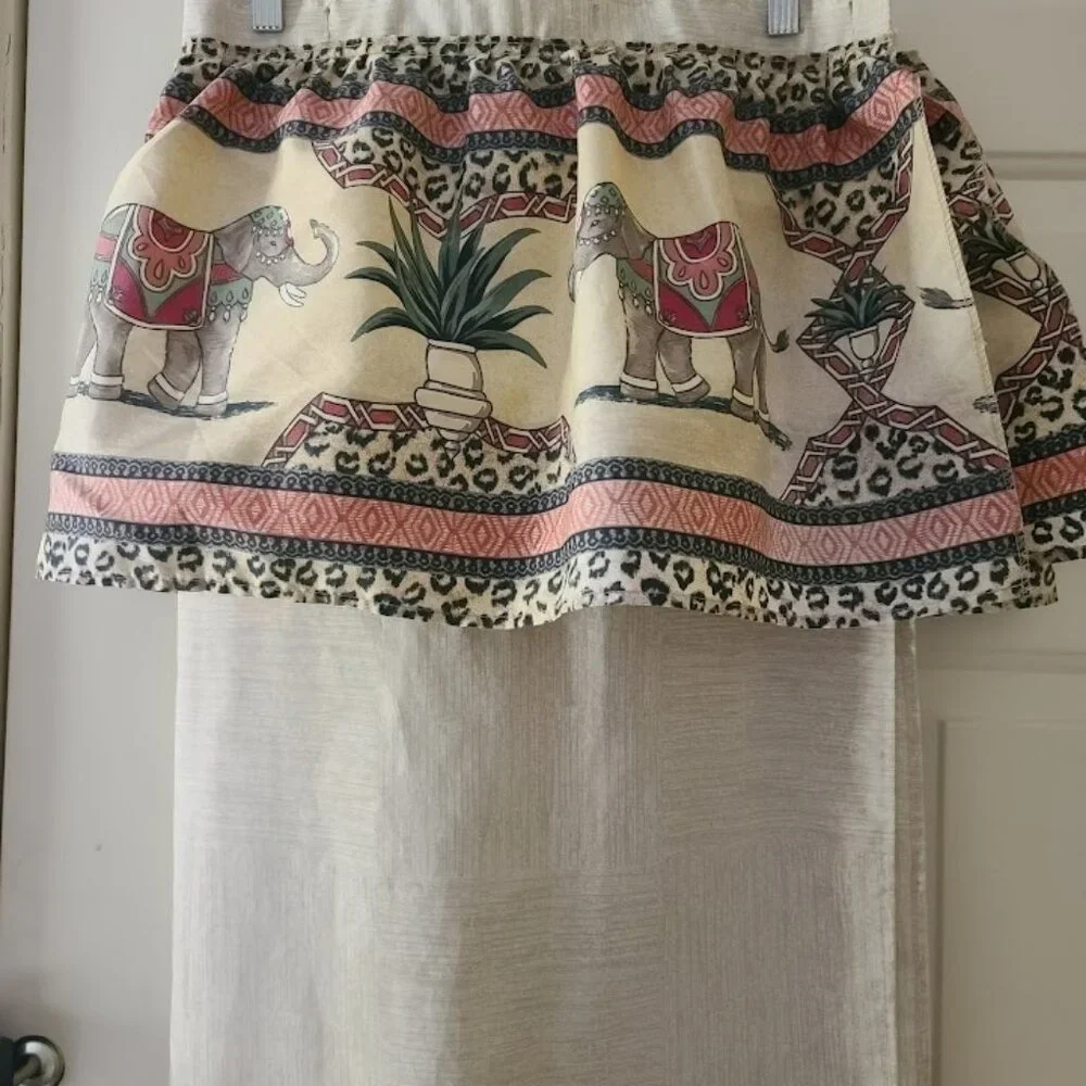 Vintage Boho Elephant Shower Curtain 69" X 71" - Picture 4 of 11